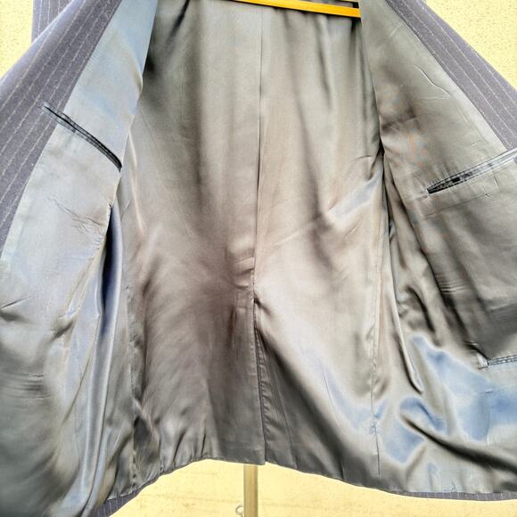 Vintage Brooks Brothers Brooksgate Pin-Striped Blazer USA Made Sports Coat Union - Picture 13 of 13